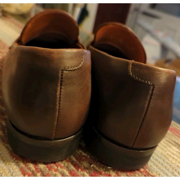Wolf & Shepherd Ringer Loafer Men Shoe Size 12.5‎ Maple Calfskin Penny Loafer